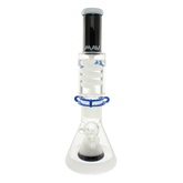 Black and White Slitted Pyramid Beaker Freezable Coil System